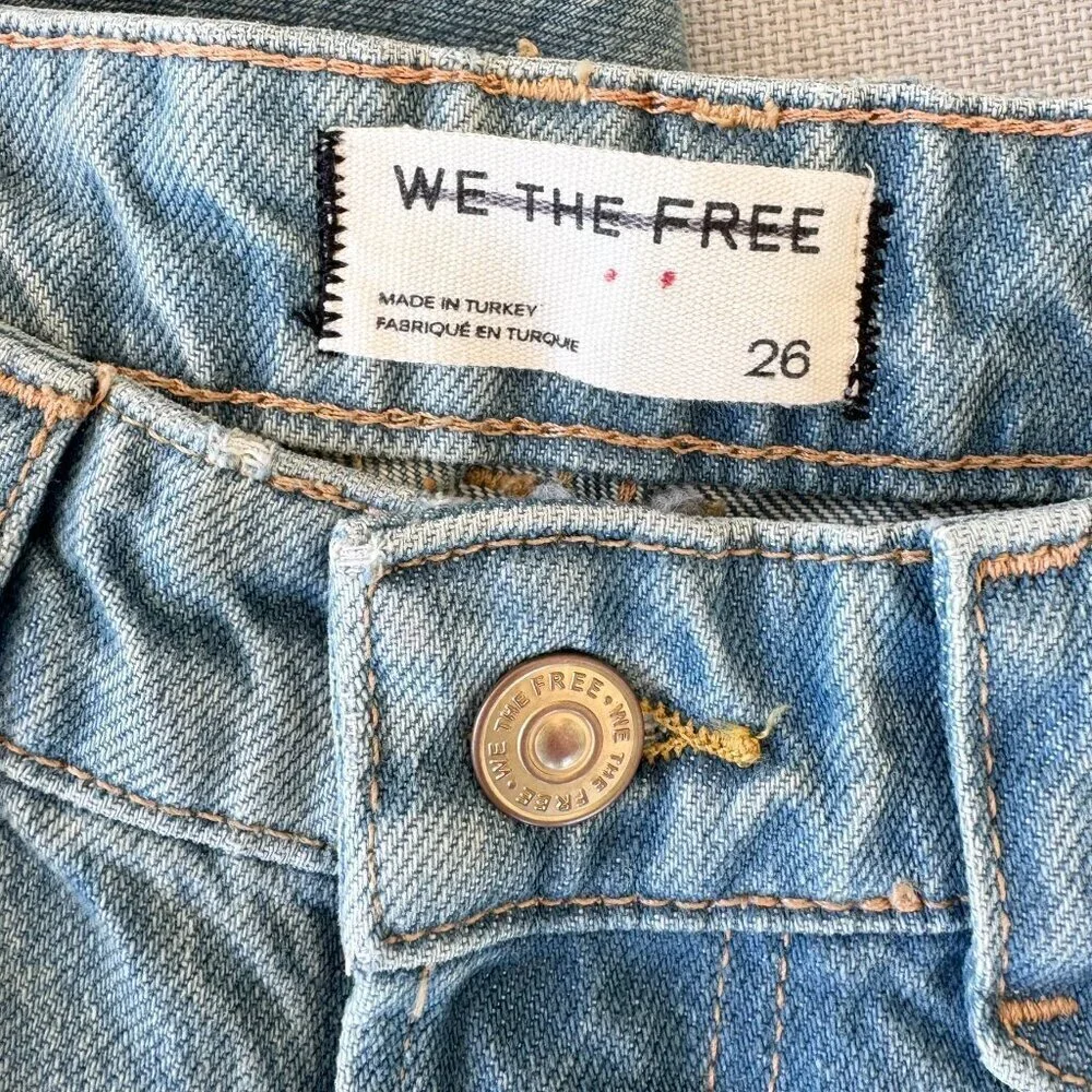 NWT Free People We The Free Flora Low-Rise Bootcut Jeans Kismet Blue 26